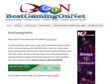 Tablet Screenshot of bestgamingonnet.com